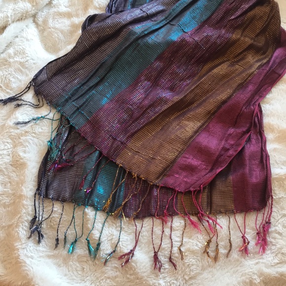 New York and Company Metallic Scarf - Picture 1 of 5